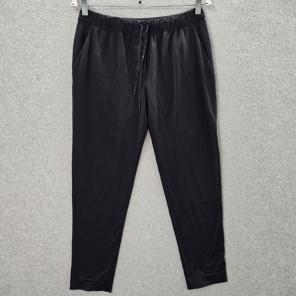 Lululemon Women‎ Activewear Pants 10 Black Keep Moving Drawstring